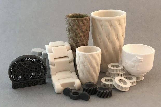Tethon3D ceramic and metal parts