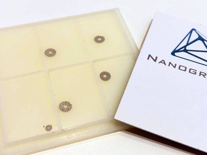 metal gears 3D printed by Nanogrande