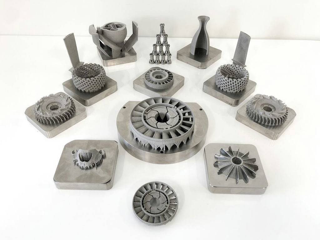 Metal 3D printed samples from Aurora Labs.