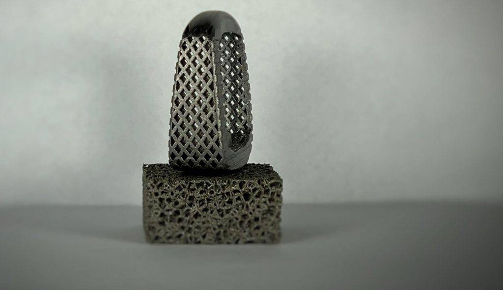 A Tangible Solutions 3D printed titanium implant.