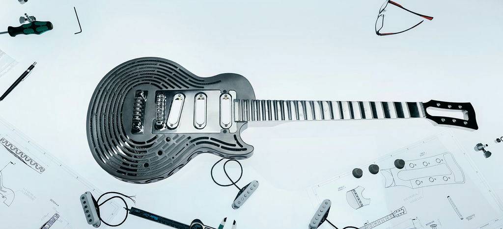 3D printed guitar