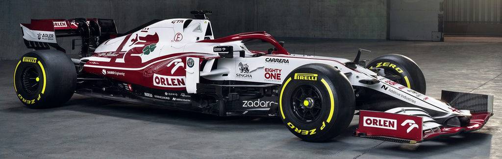 The Alfa Romeo Racing ORLEN Formula One team unveils its 2021 contender, the C41