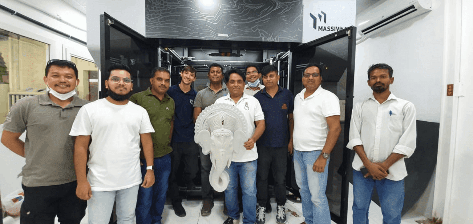 Out of the Box Installs the regions first MASSIVIT 3D Printer
