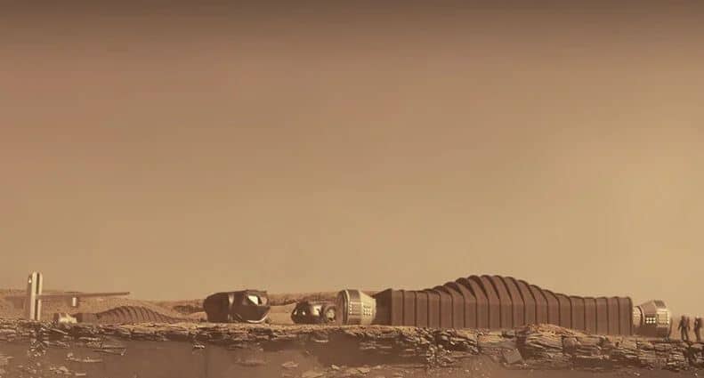 ICON 3D prints BIG's vision of life on mars inspired by movie 'the martian' for NASA