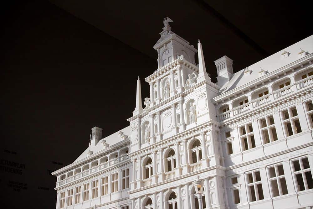 stereolithography applications scale model antwerp city hall protogen white