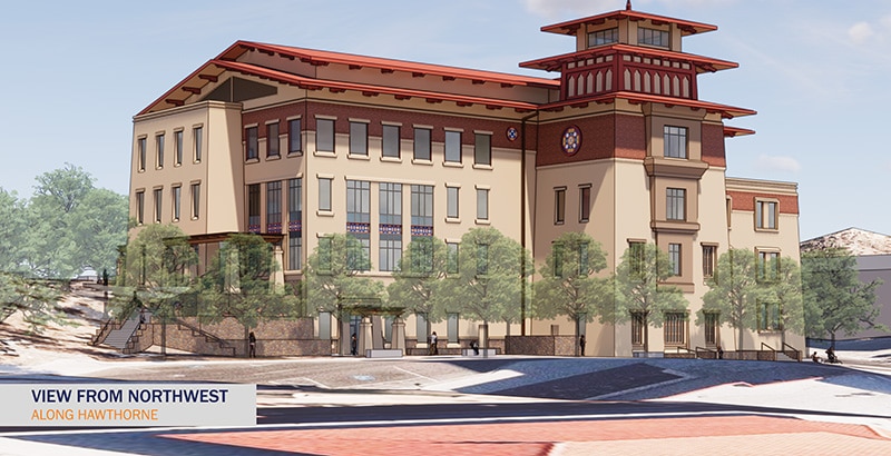 UTEP broke ground today on the Advanced Manufacturing and Aerospace Center — an $80 million building that will provide cutting edge research and educational space for UTEP’s College of Engineering (render). Photo: UTEP Marketing and Communications