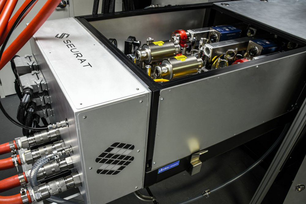 Seurat's pulsed laser amplifier enables our industrial systems to manufacture at the fastest speeds in the 3D metal printing industry which enables highly competitive unit economics. Seurat's 2nd generation system will manufacture products at $150/kilogram.