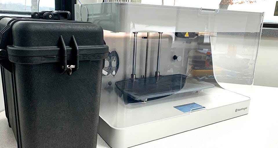 300 small and medium-sized Michigan manufacturers received a 3D printer like this one from Markforged through Project DIAMOnD.