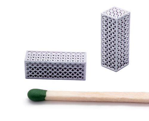3d printed metall lattices manufactured by MetShape
