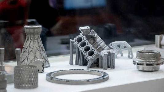 The metal additive manufacturing process can be used to quickly make parts with complex geometries. (Image by Shutterstock.)