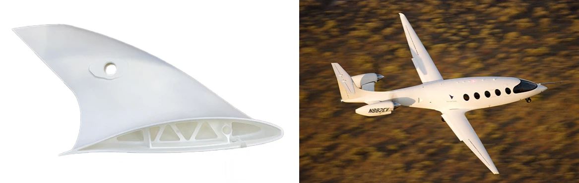 Materialise supported the delivery of the additively manufactured wingtip for Eviation’s Alice, the world's largest all-electric aircraft, which made its maiden flight in 2022
