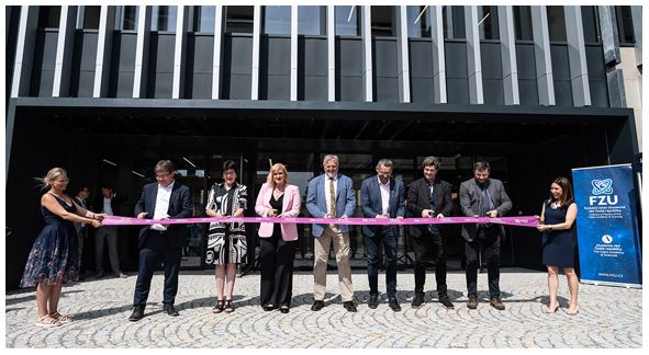 Ribbon cutting ceremony of the Brain4Industry Innovation Centre in Dolni Brezany Courtesy B4I Innovation Centre