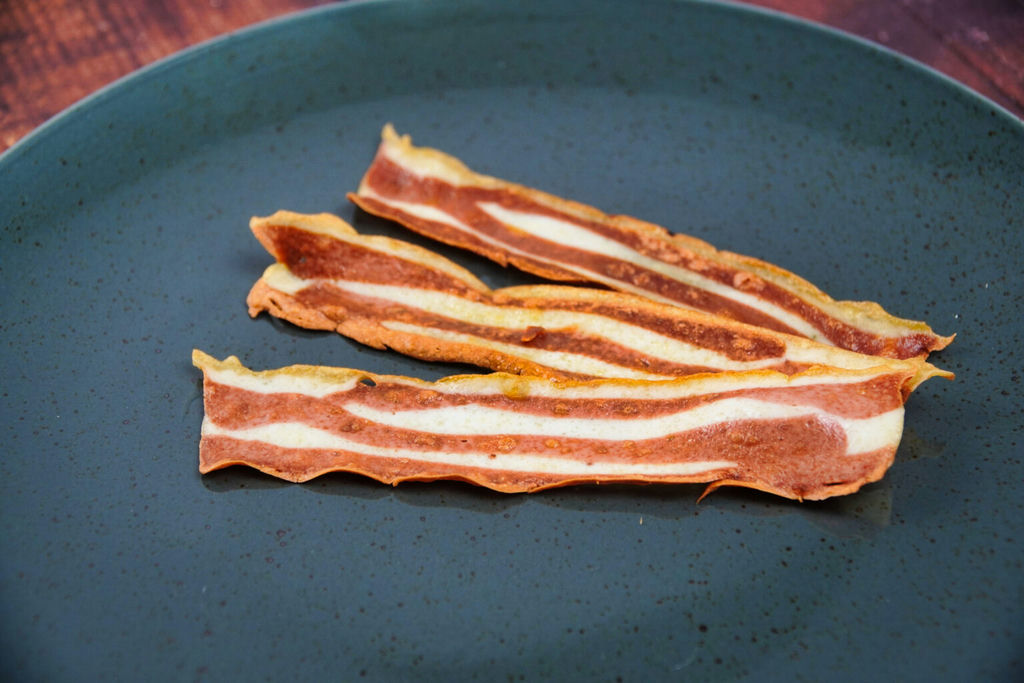 3D Printed Plant-Based Bacon