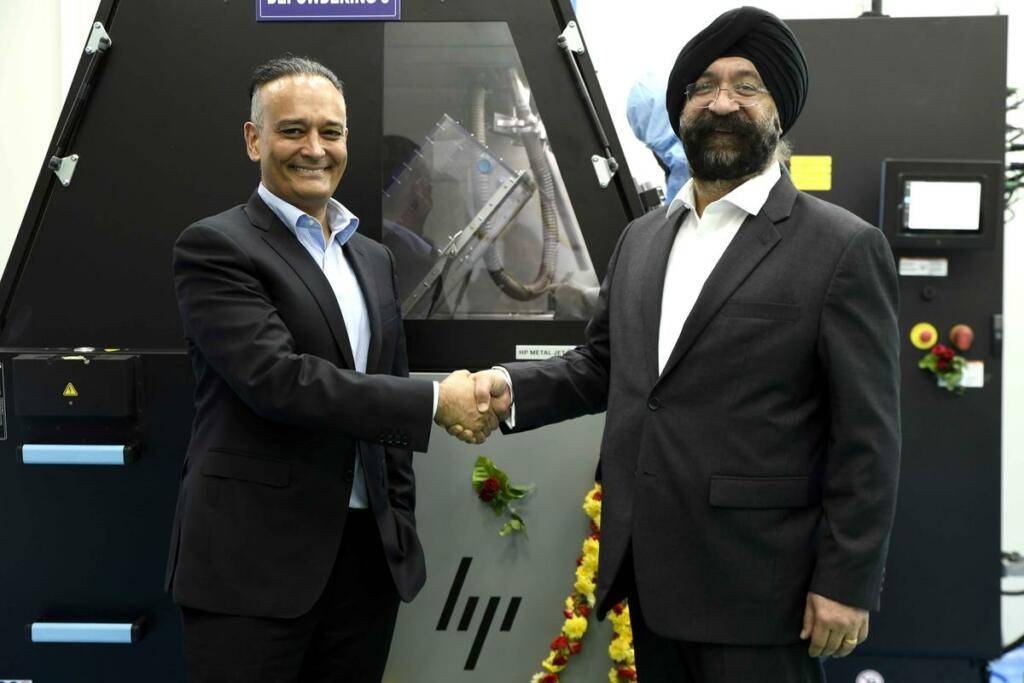 Left Krishna Jr CEO Indo MIM with Right Savi Baveja President of Personalisation 3D Printing HP