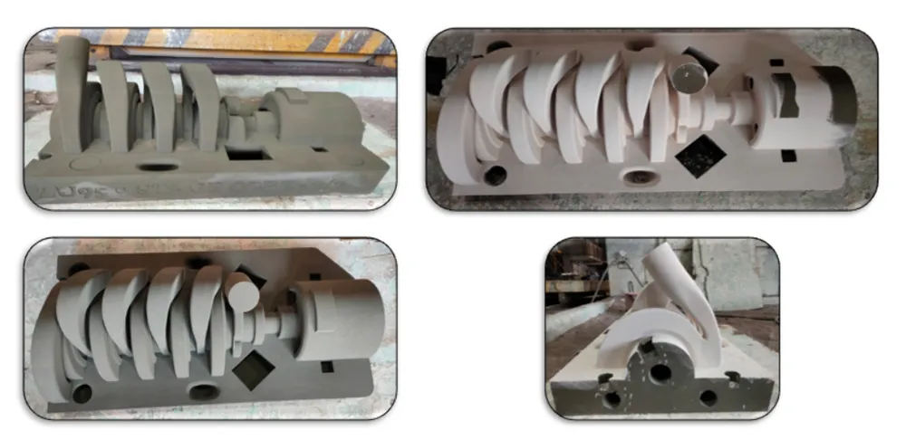 3D printed moulding methods – 2 Cores