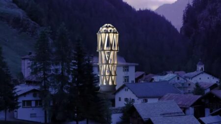 World's tallest 3D-printed tower unveiled in Switzerland, Photo by Birdviewpicture