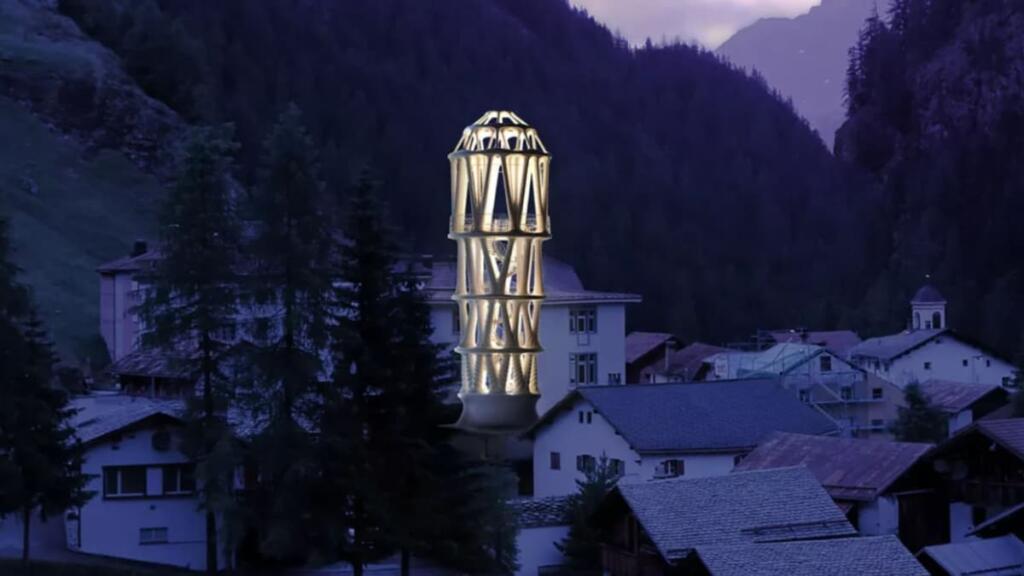World's tallest 3D-printed tower unveiled in Switzerland, Photo by Birdviewpicture