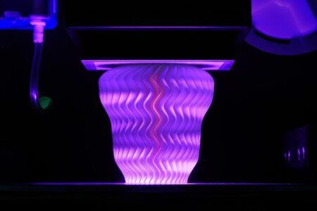3D printing ceramics with Admaflex DLP technology. Photo via Admatec.